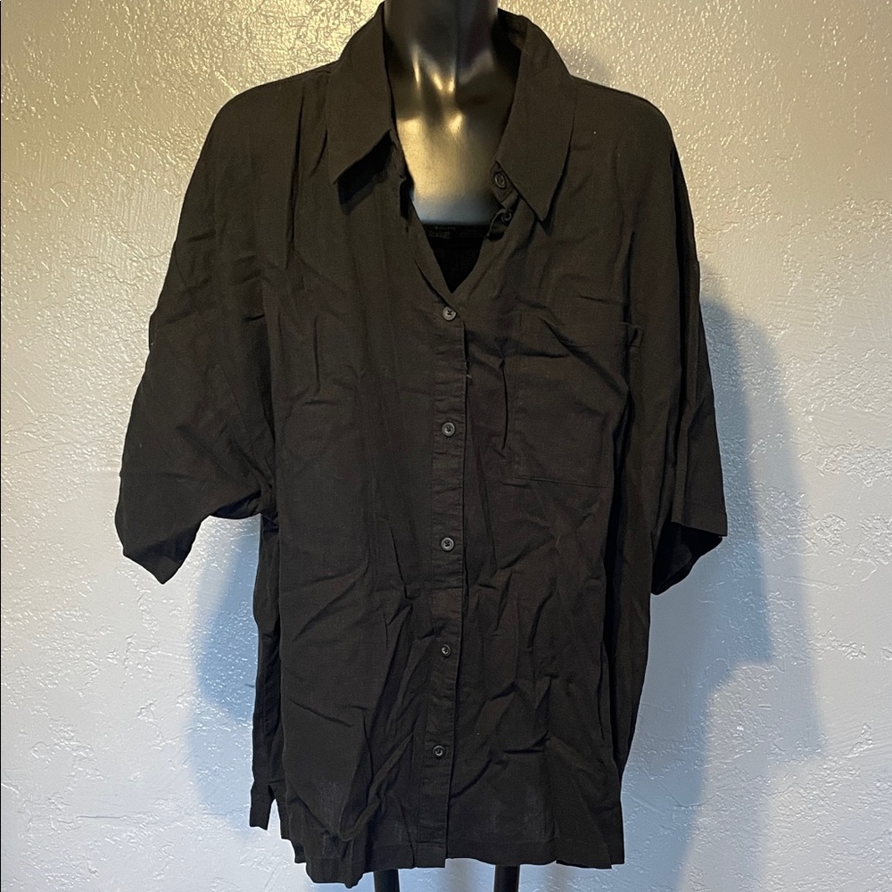 Cotton On woman's Charcoal Button Down Shirt